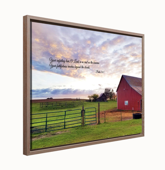 "Your Unfailing Love" Framed Canvas