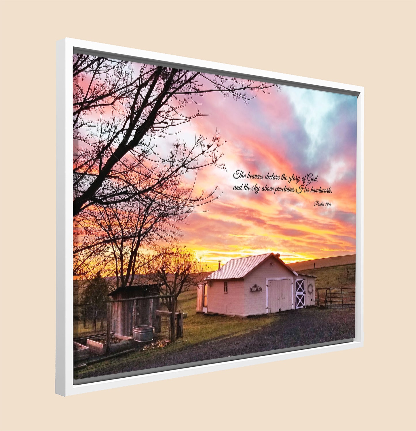 "The Heavens Declare" Framed Canvas