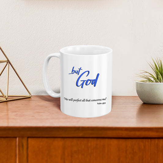 ...but God Blue mug