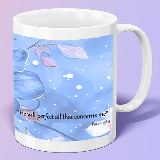 ...but God Blue Floral mug