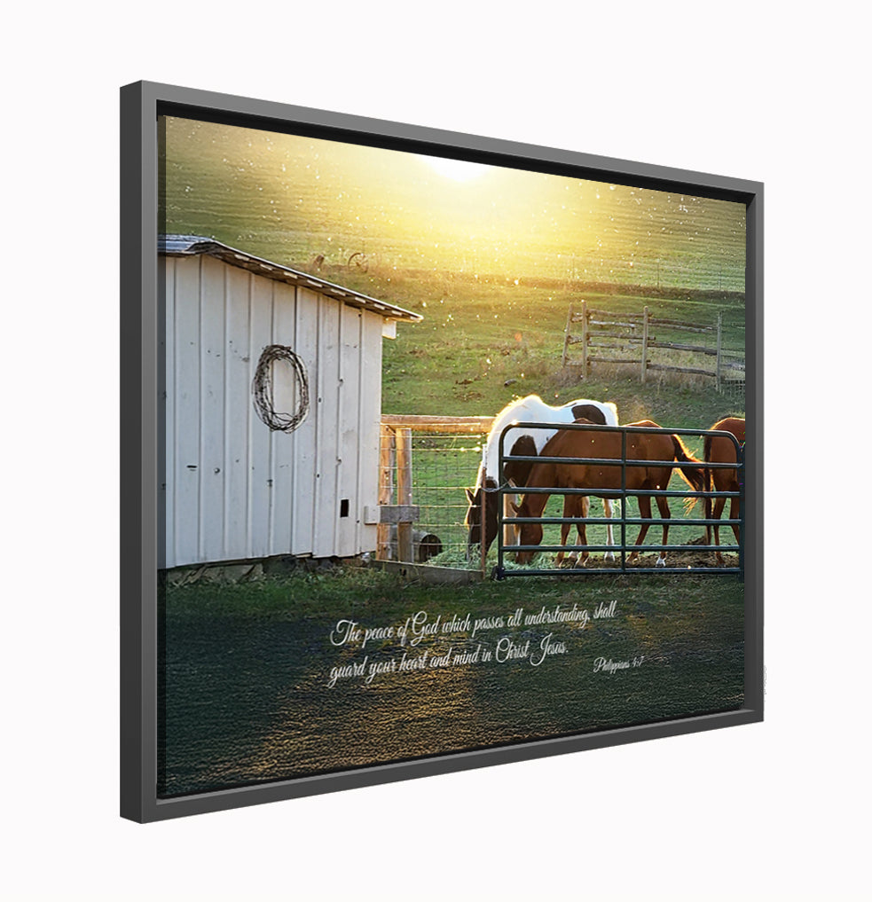 "The Peace of God" Framed Canvas