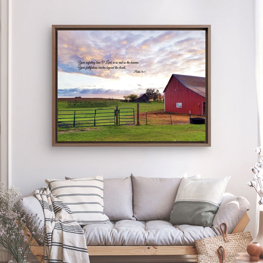 "Your Unfailing Love" Framed Canvas